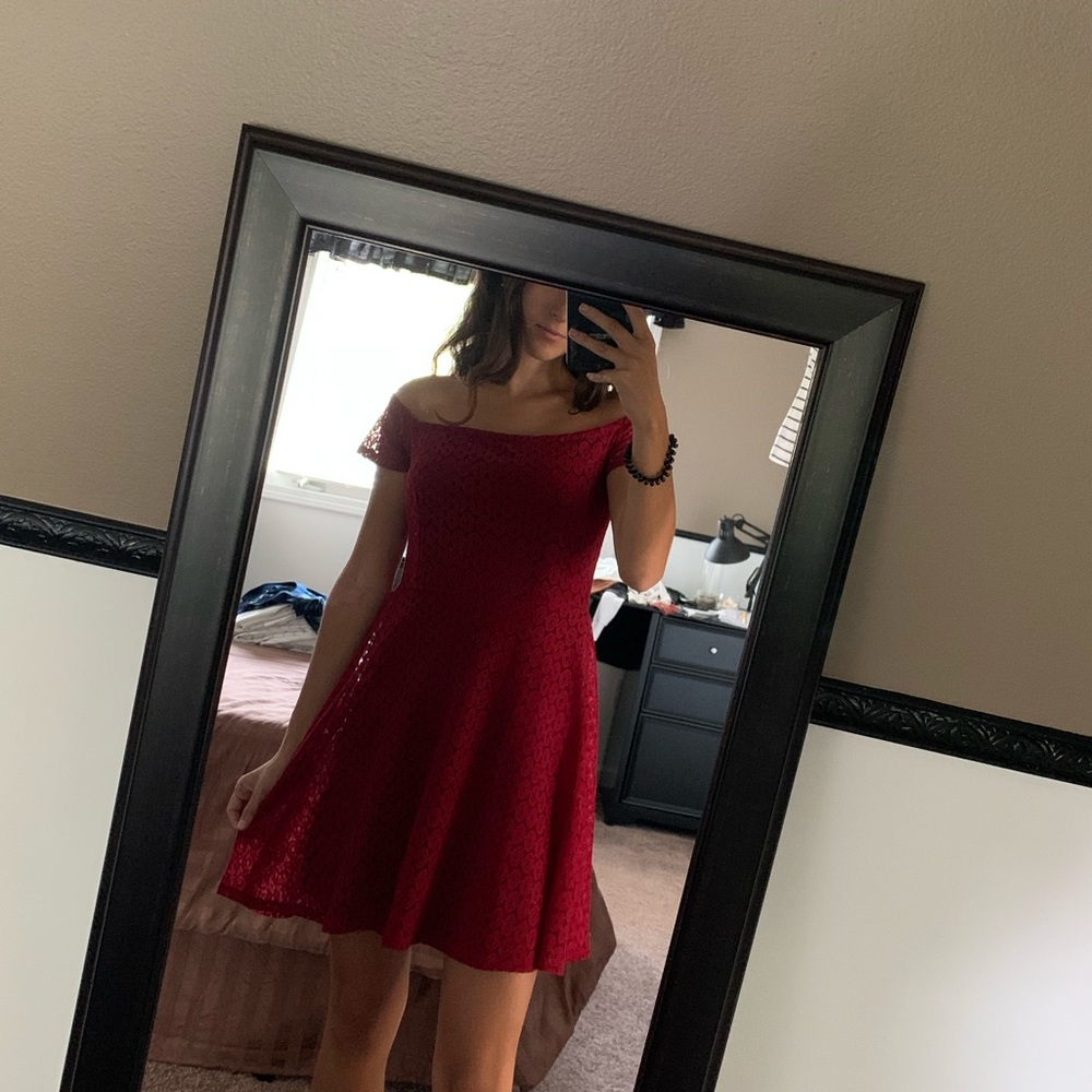 Off the shoulder dress